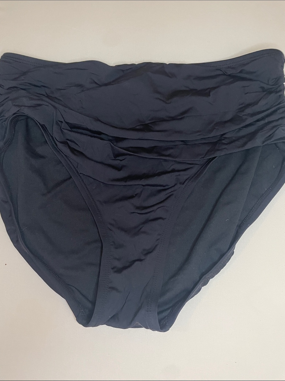 Merona Black High-Waist Ruched Bikini Bottoms